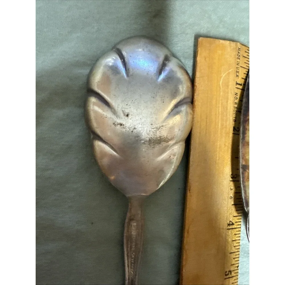 INTERNATIONAL‎ Interlude Silverplate 1971 2 Pc Set Silverware Serving Utensils